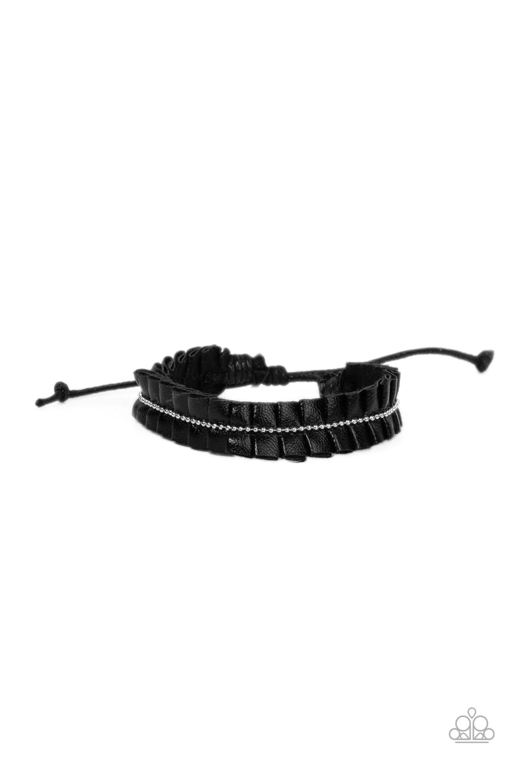 Hard to PLEATS Black Paparazzi Urban Bracelet