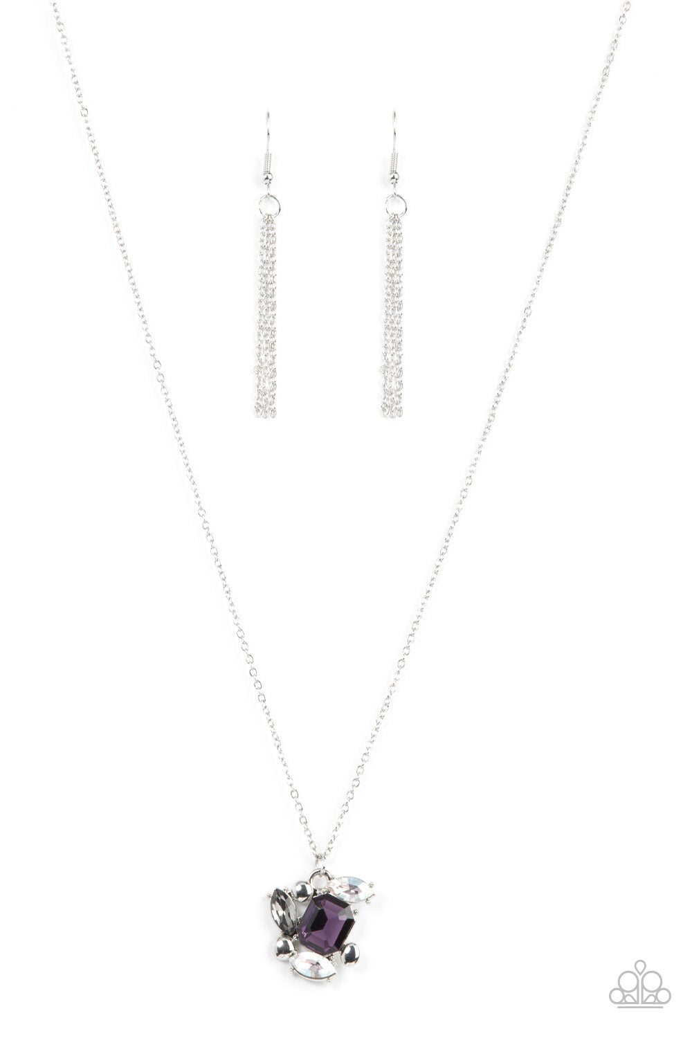 Prismatic Projection - Purple Paparazzi Necklace