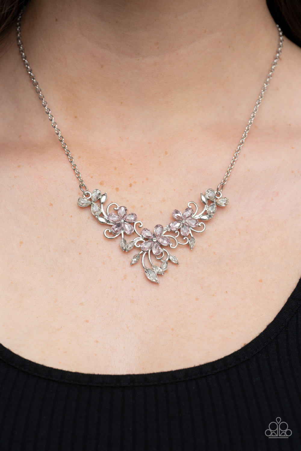 Floral Fashion Show - Pink Paparazzi Necklace