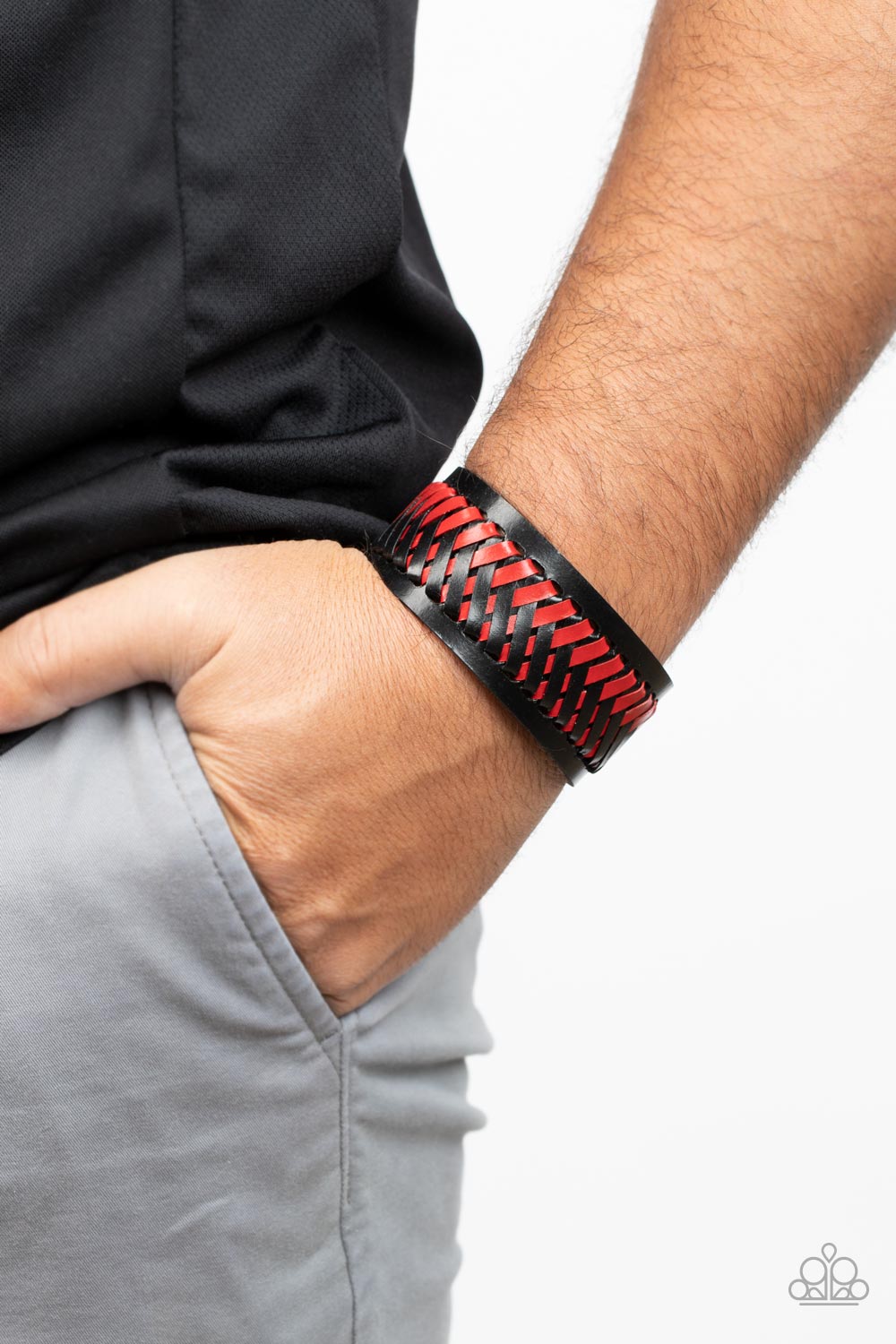 Punk Rocker Road - Red Paparazzi Bracelet