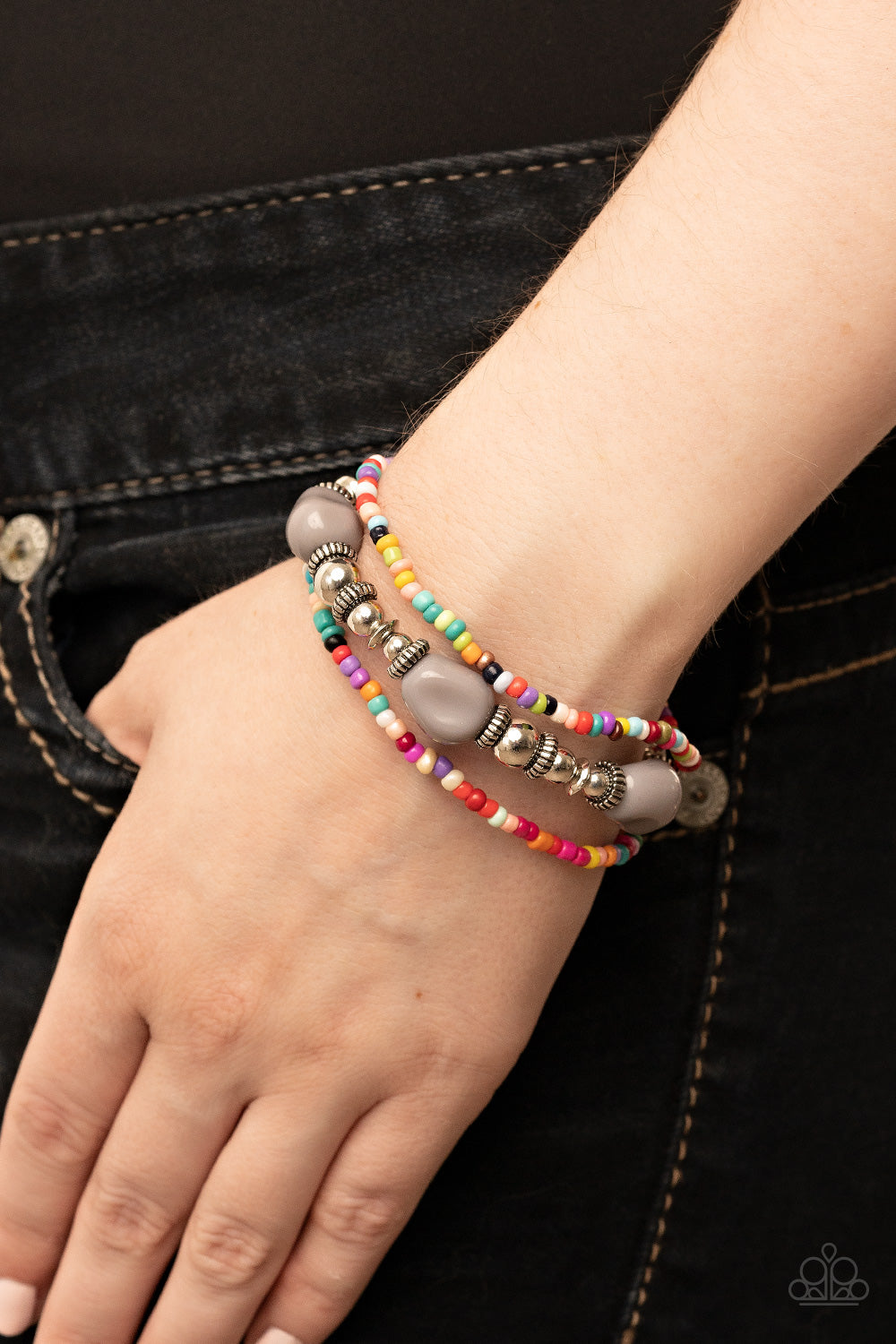 Confidently Crafty - Silver Paparazzi Bracelet
