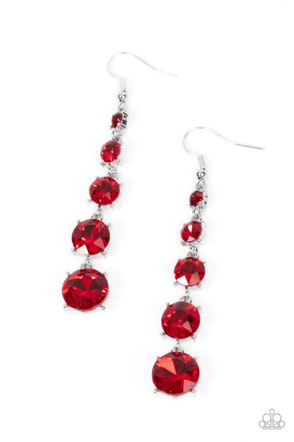 Red Carpet Charmer Red Paparazzi Earrings