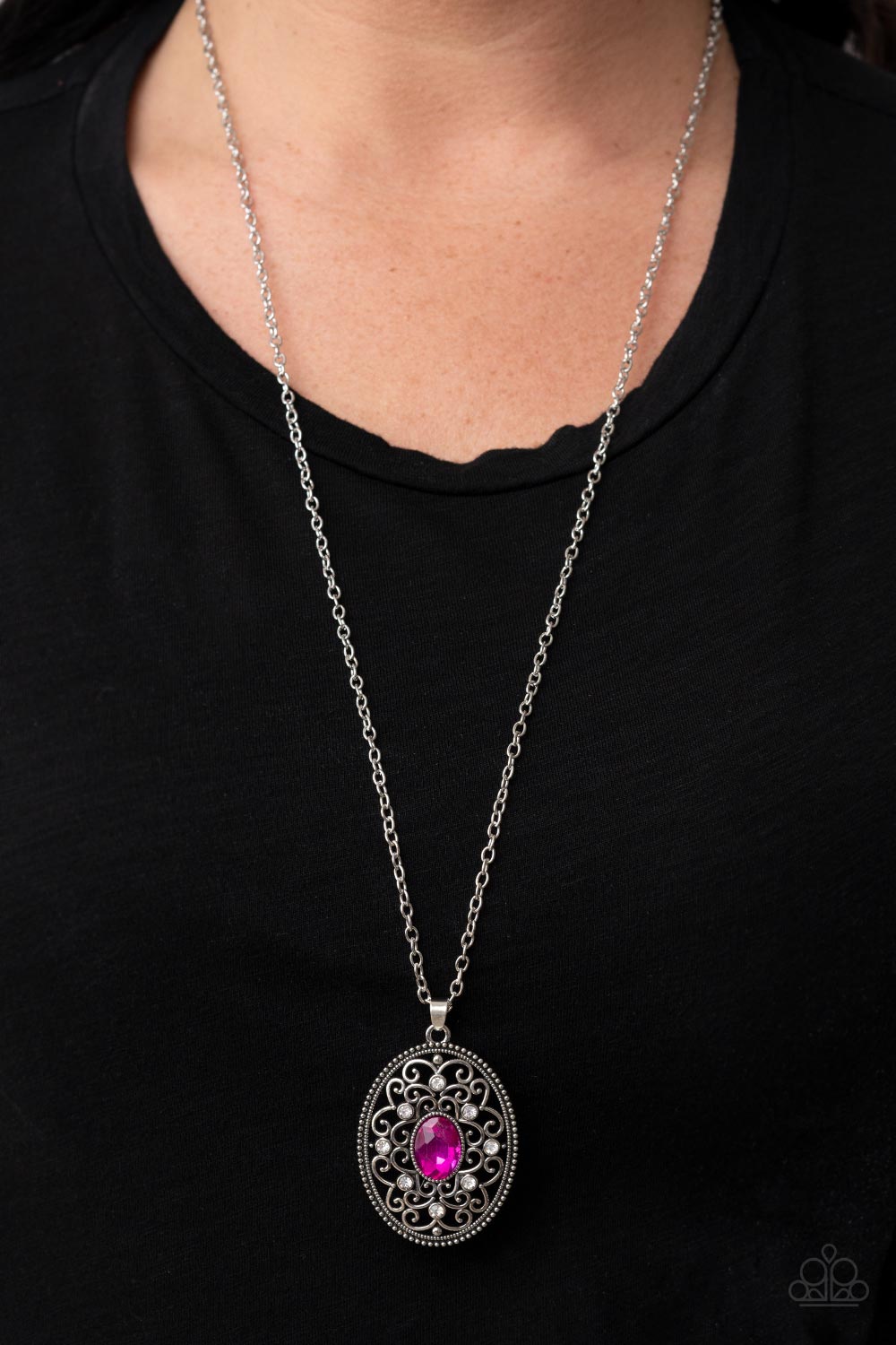 Sonata Swing - Pink Paparazzi Necklace