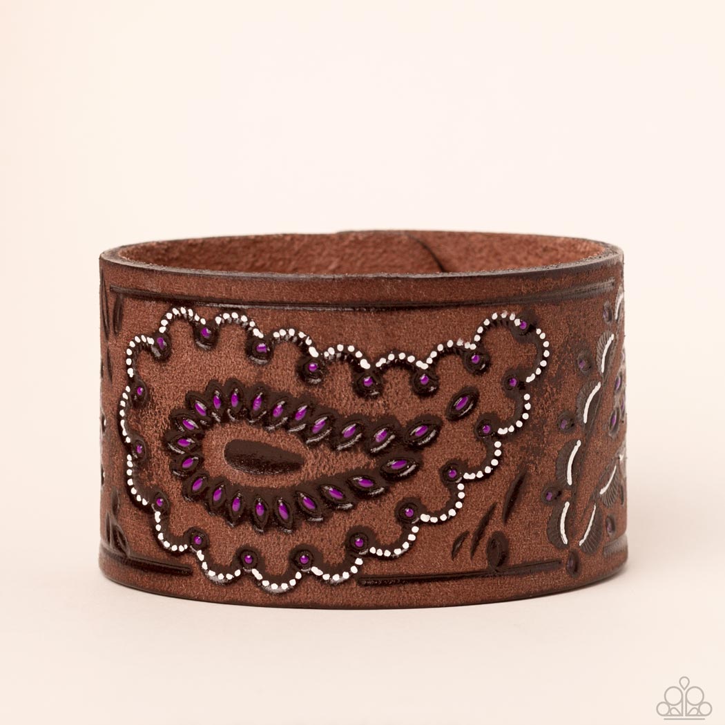 Paisley Pioneer - Purple Paparazzi Urban Bracelet