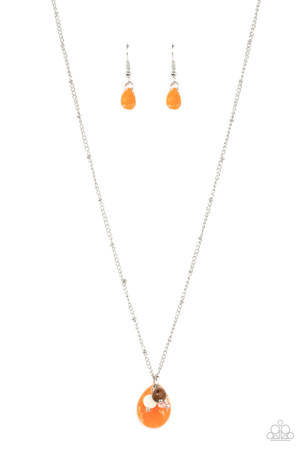 Cherokee Canyon - Orange Paparazzi Necklace