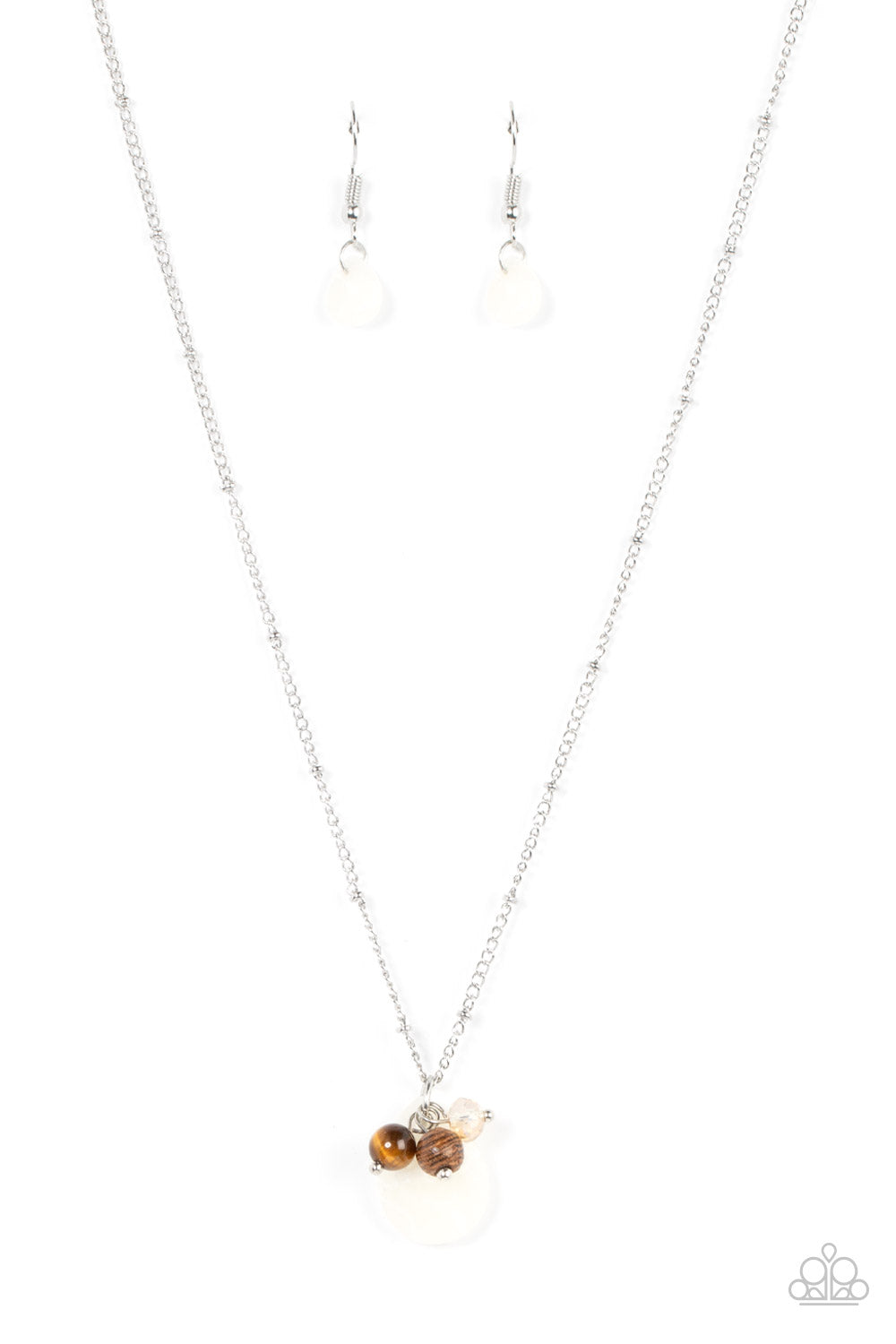 Cherokee Canyon - White Paparazzi Necklace