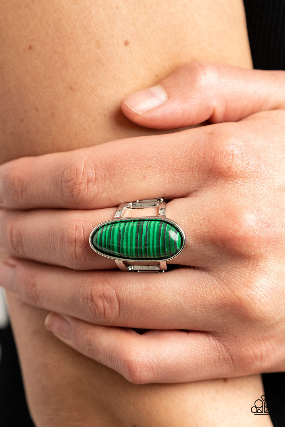 Eco Expression - Green Paparazzi Ring