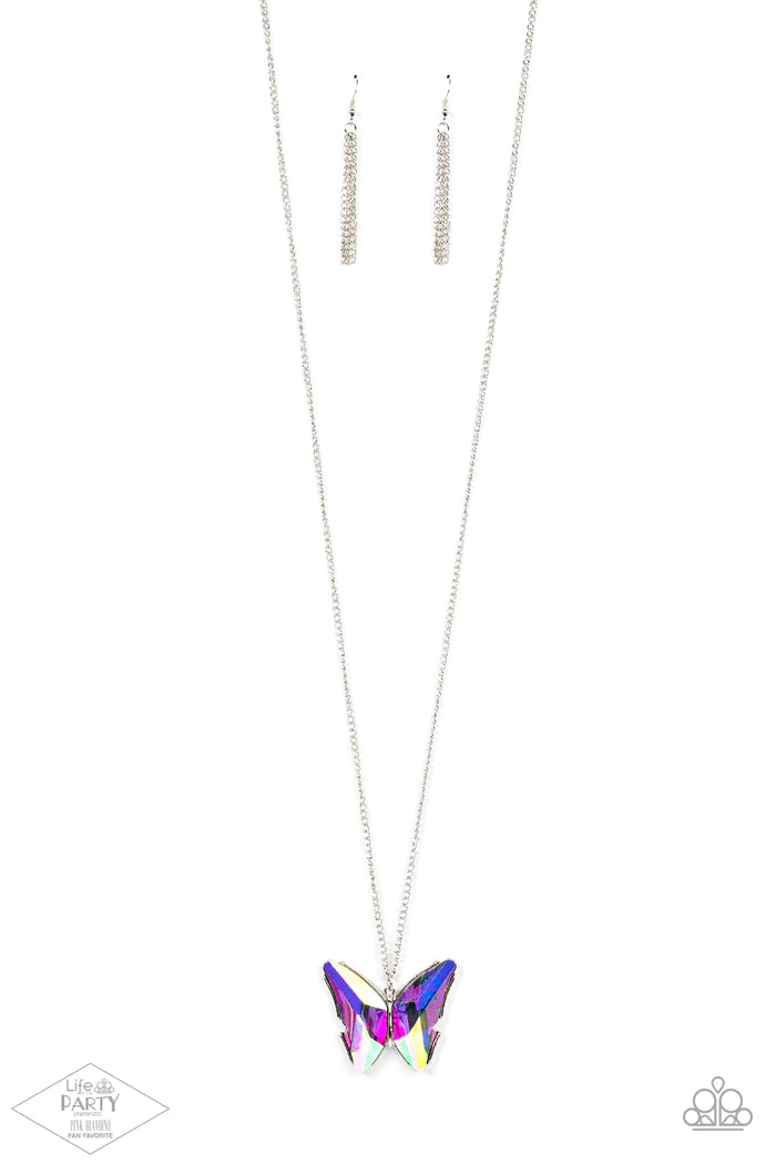 The Social Butterfly Effect - Multi Paparazzi Necklace