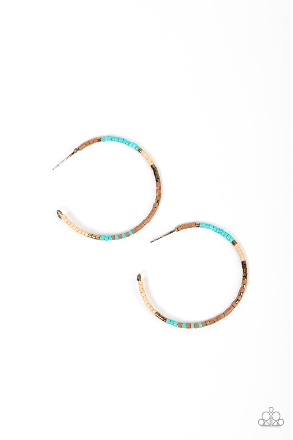 Joshua Tree Tourist - Brass Paparazzi Hoop Earrings