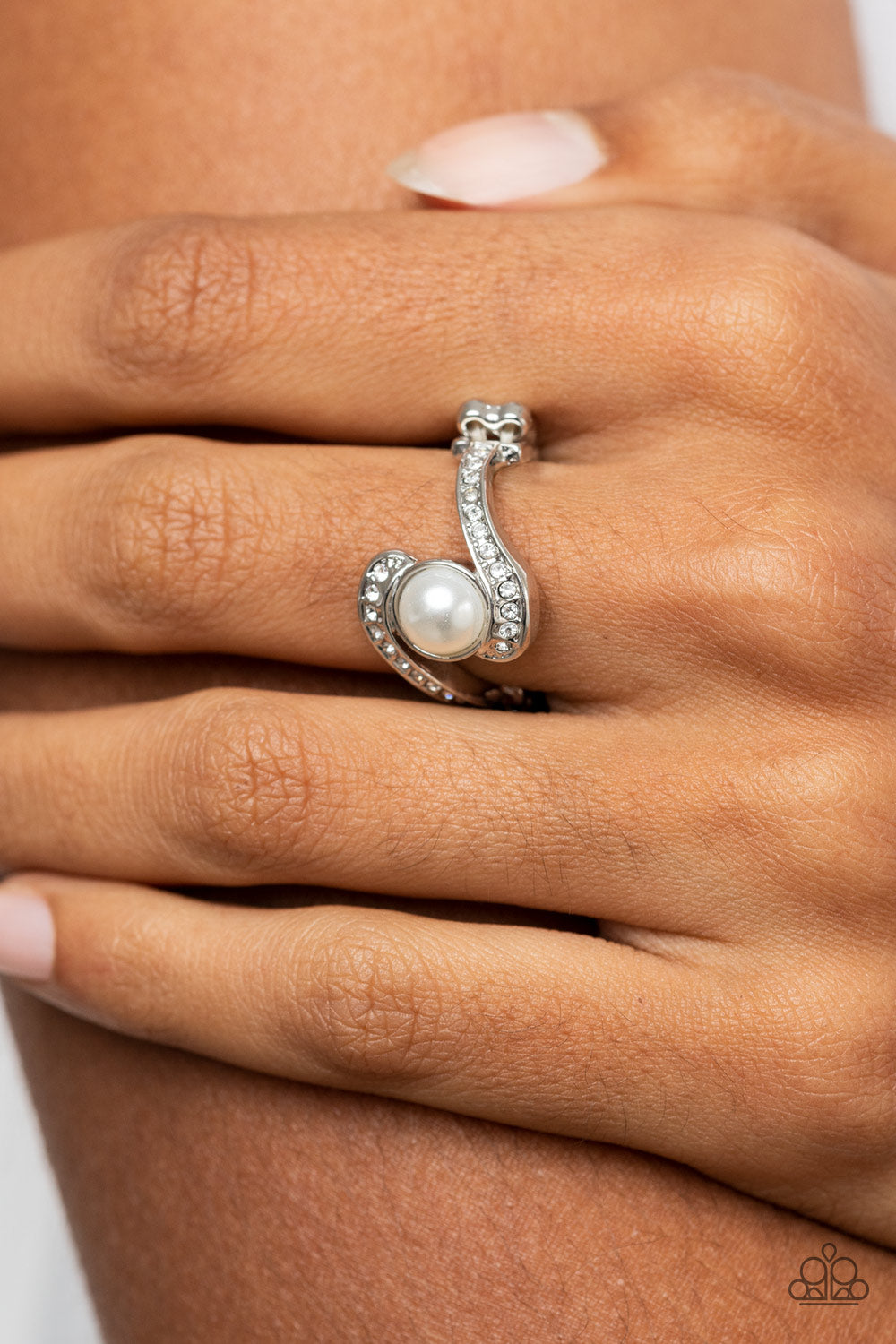 Envious Enrapture - White Paparazzi Ring
