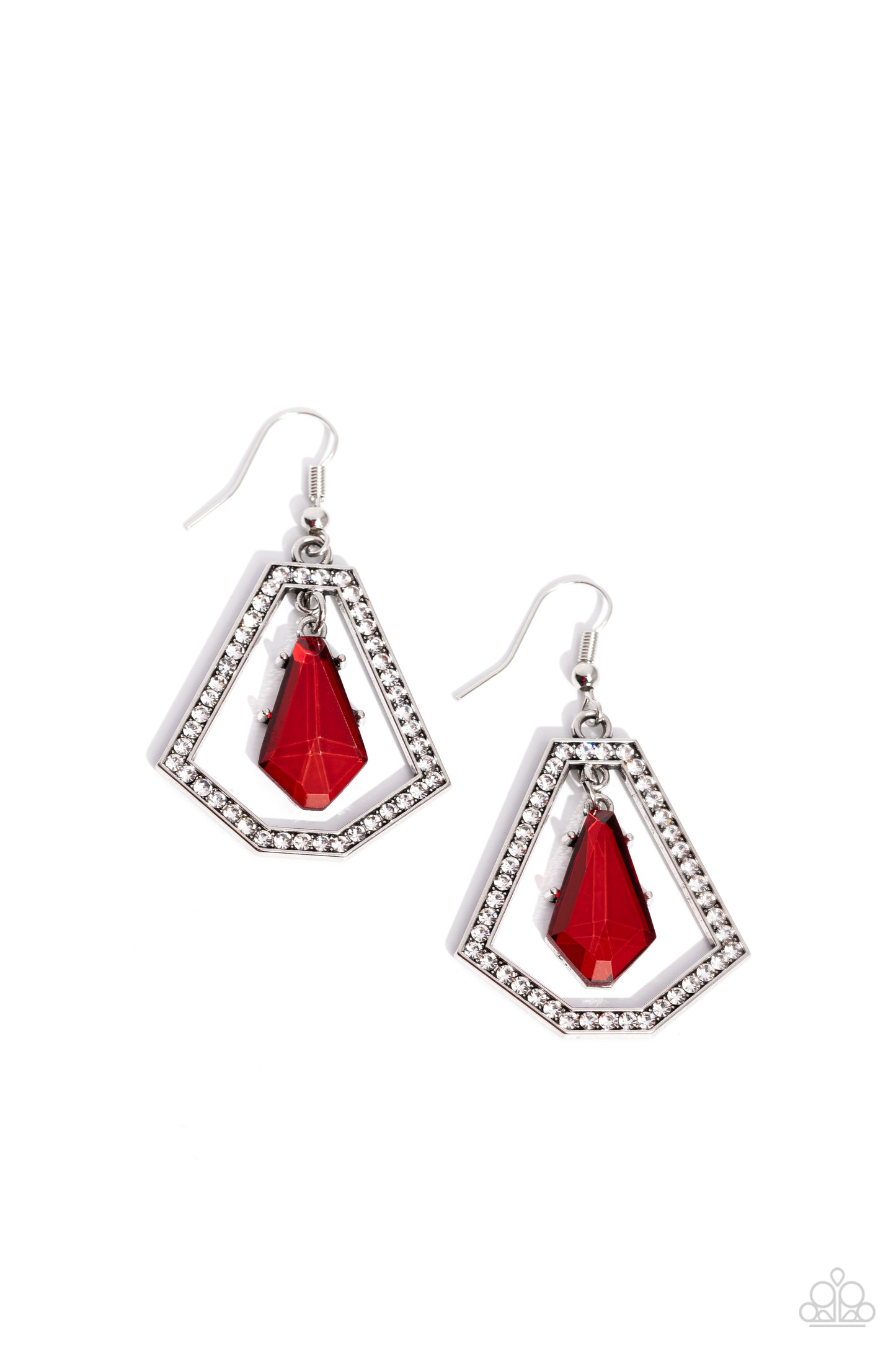 Poshly Photogenic - Red Earrings