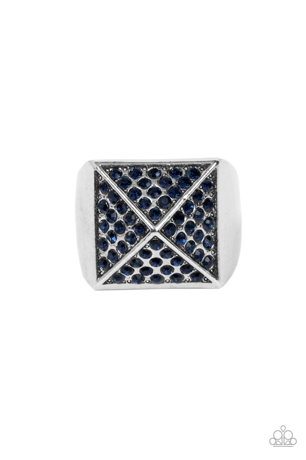 Pyramidal Powerhouse - Blue Paparazzi Urban Ring