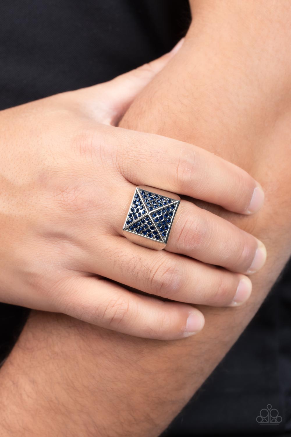 Pyramidal Powerhouse - Blue Paparazzi Urban Ring