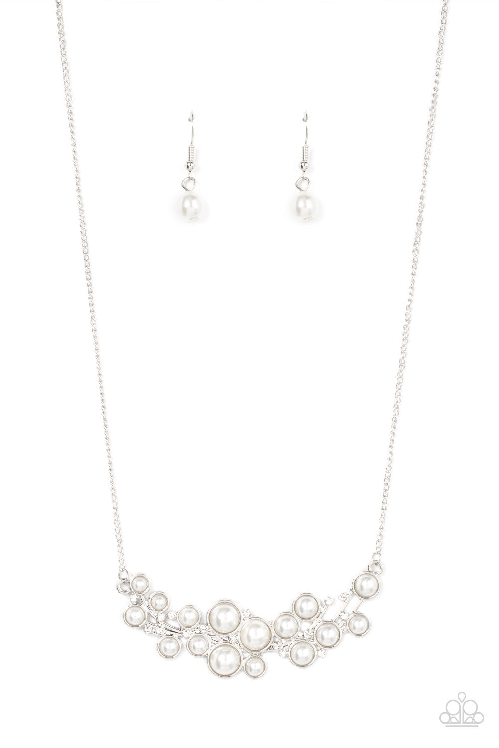 My Yacht or Yours? - White Paparazzi Necklace