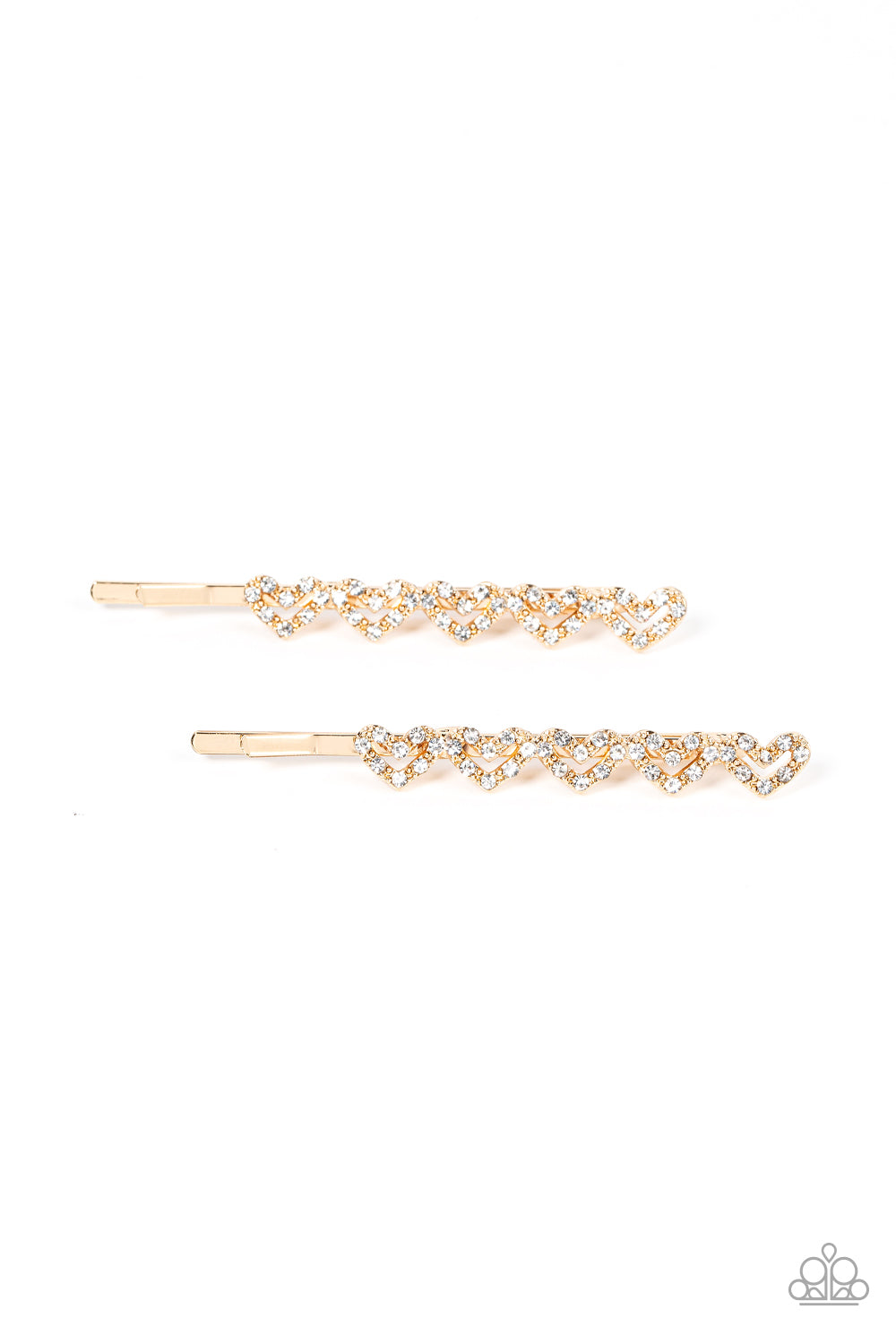 Thinking of You - Gold Paparazzi Hair Clip