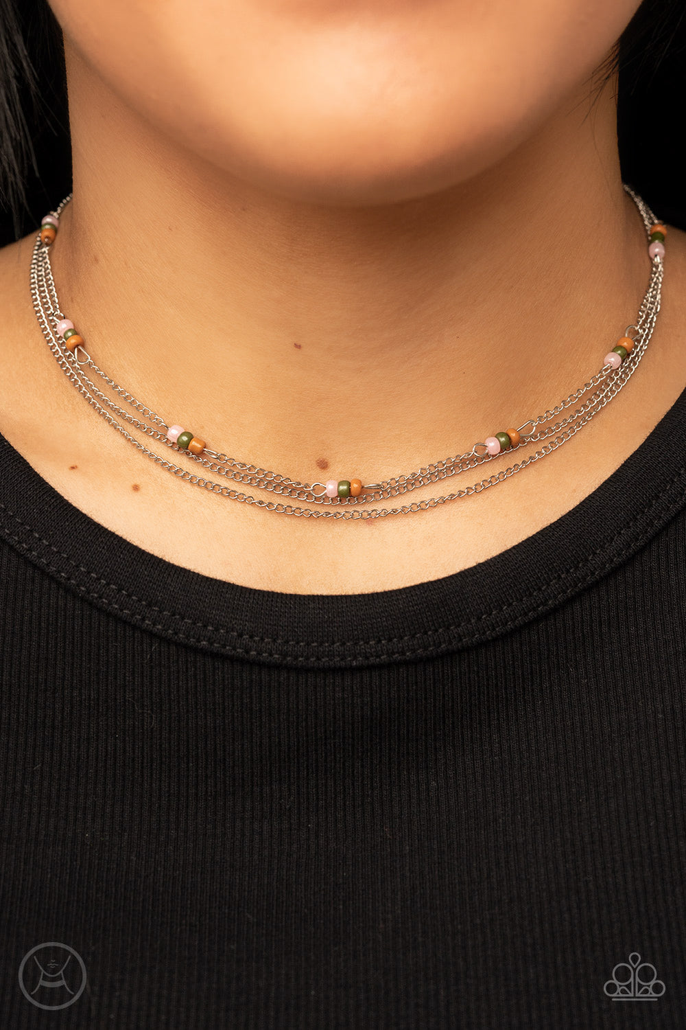 Bountifully Beaded - Multi Paparazzi Choker Necklace