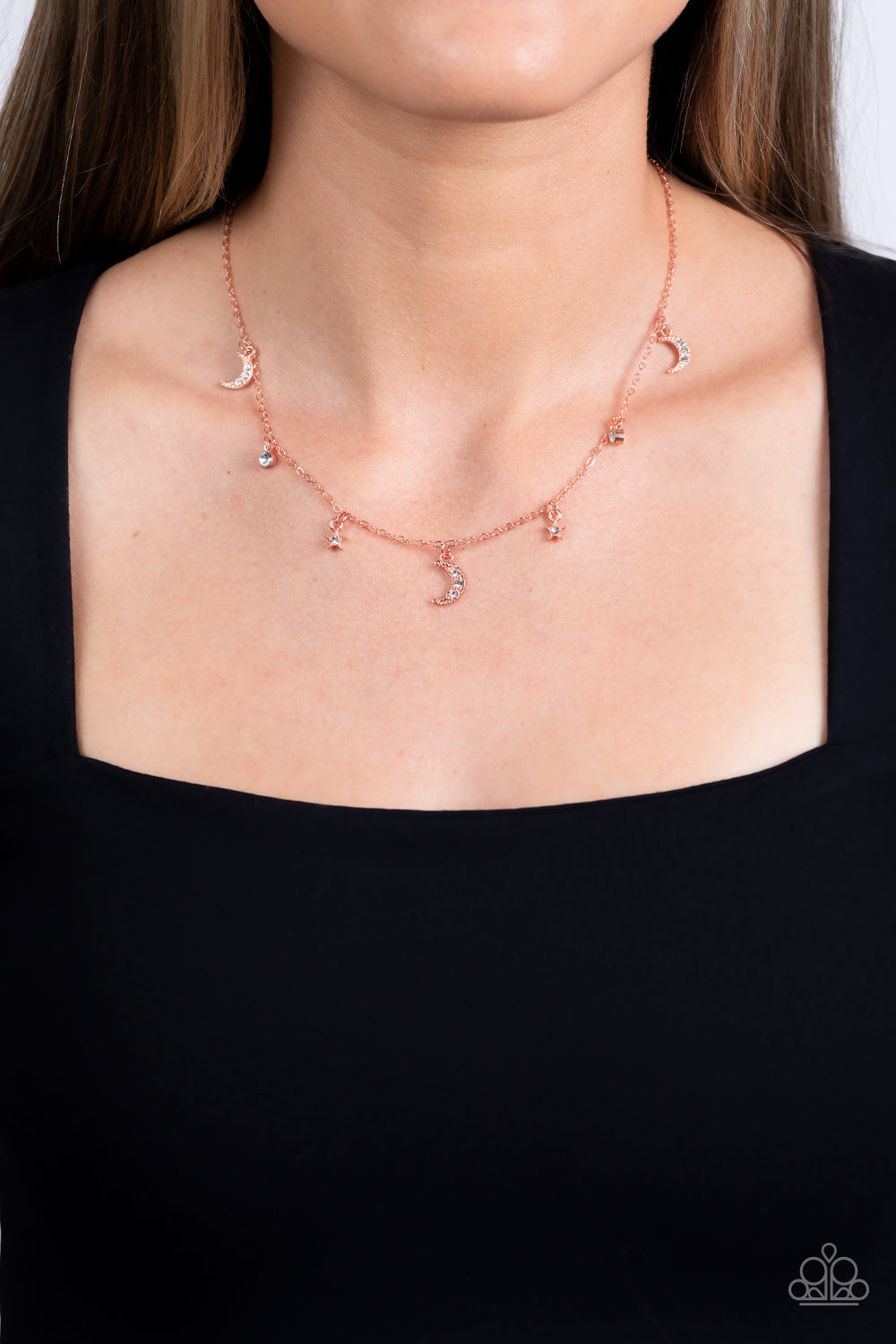 Lunar Lagoon - Copper Paparazzi Necklace