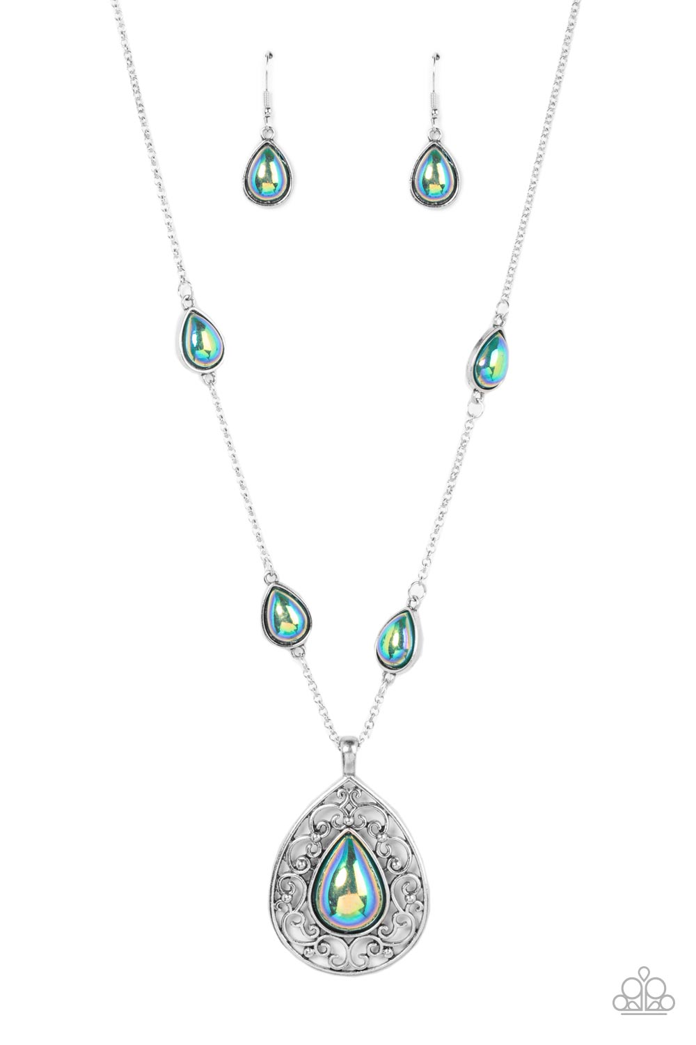 Magical Masquerade - Green Paparazzi Necklace