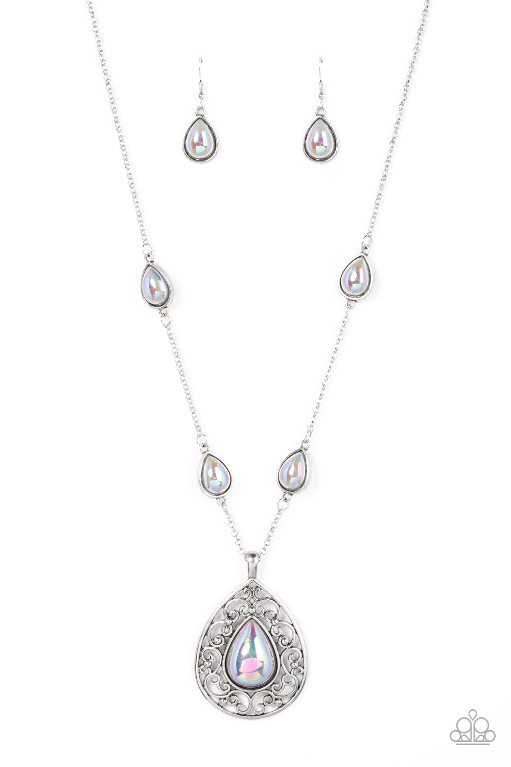 Magical Masquerade - Silver Paparazzi Necklace