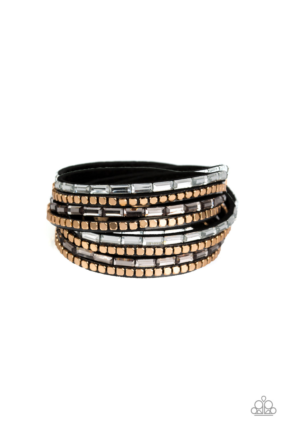 This Time With Attitude - Black Paparazzi Suede Bracelet