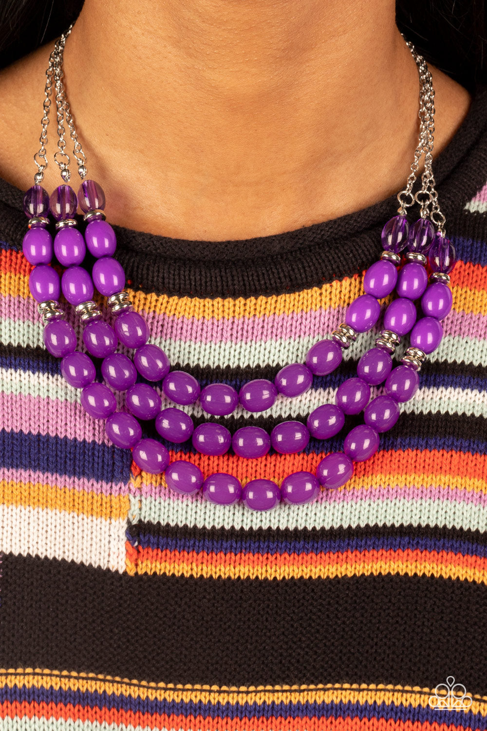 Coastal Cruise - Purple Paparazzi Necklace