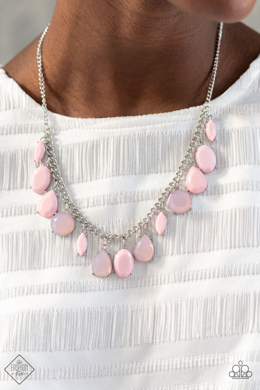 Fairytale Fortuity - Pink Paparazzi Exclusive Fashion Fix Necklace