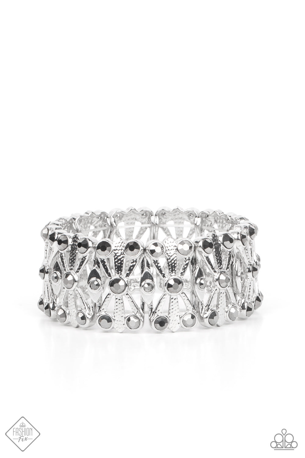 Thematic Twinkle - Silver Paparazzi Exclusive Fashion Fix Bracelet