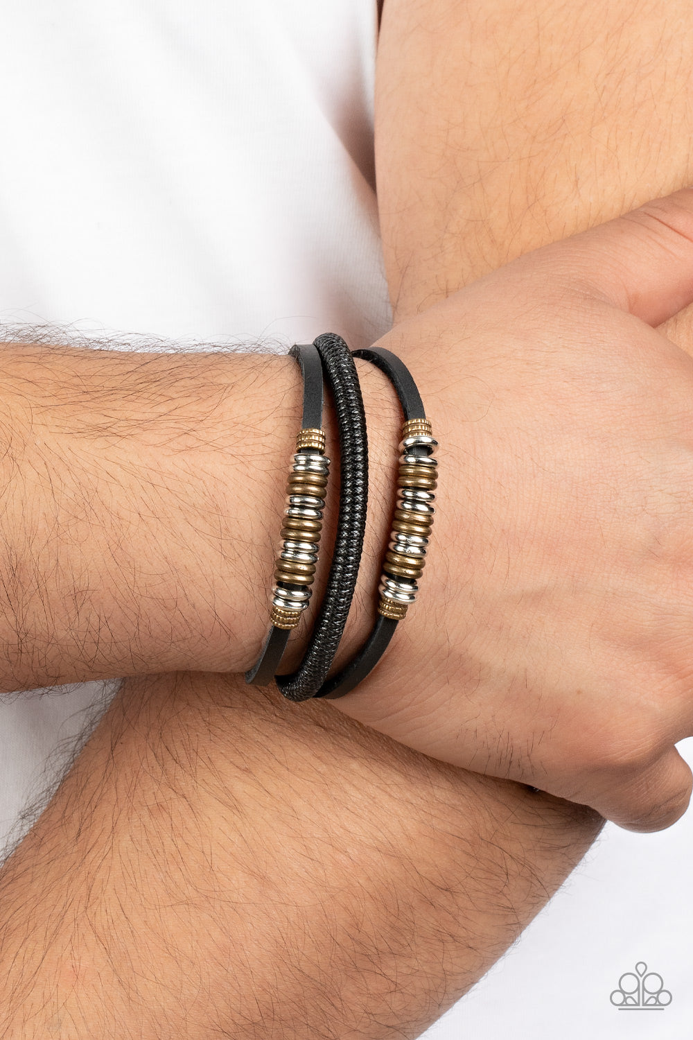 Treasure Tracker - Black Paparazzi Urban Bracelet