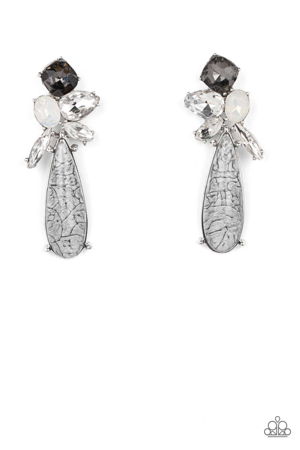 DIY Dazzle - Silver Paparazzi Earrings