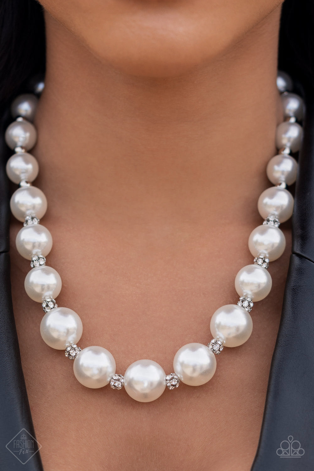 Sail Away with Me - White Paparazzi Fashion Fix Necklace