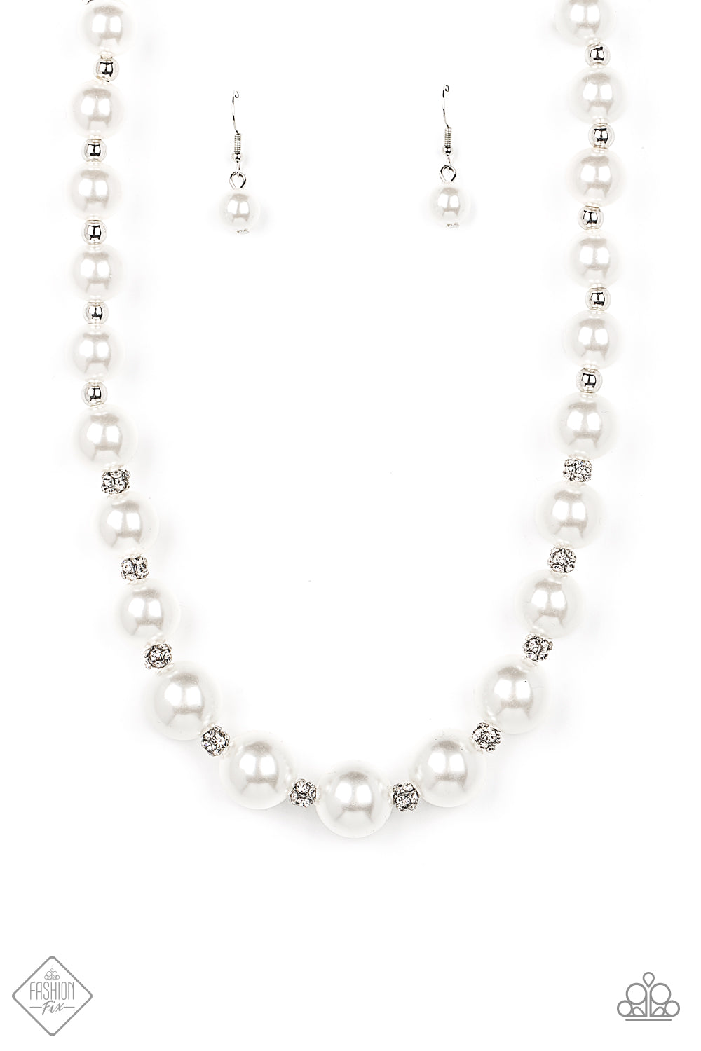 Sail Away with Me - White Paparazzi Fashion Fix Necklace