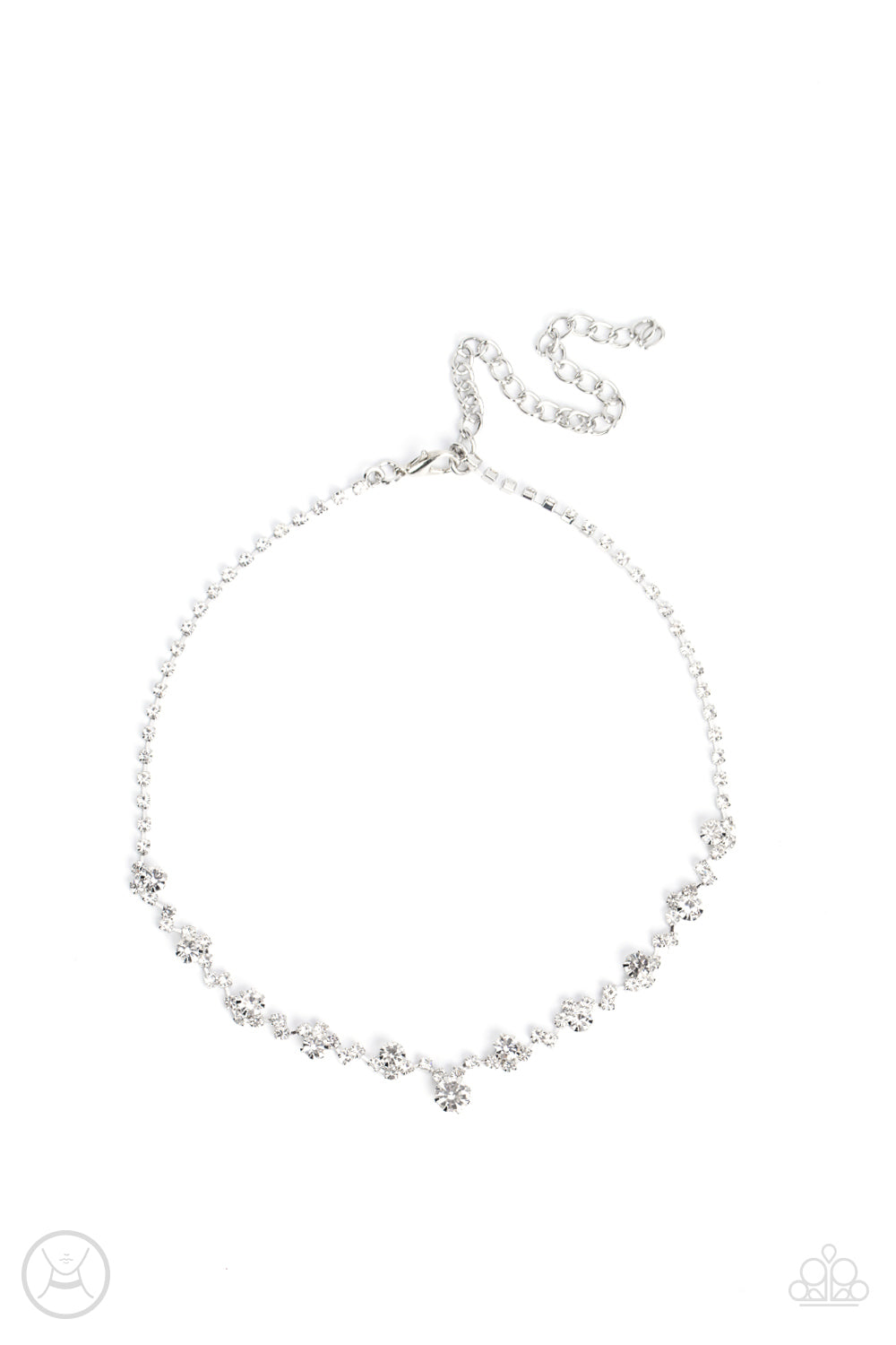 Regal Rebel - White Paparazzi Choker Necklace