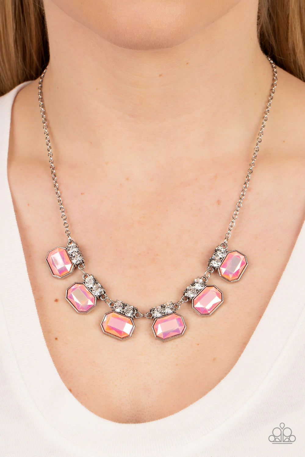 Interstellar Inspiration Pink Paparazzi Necklace