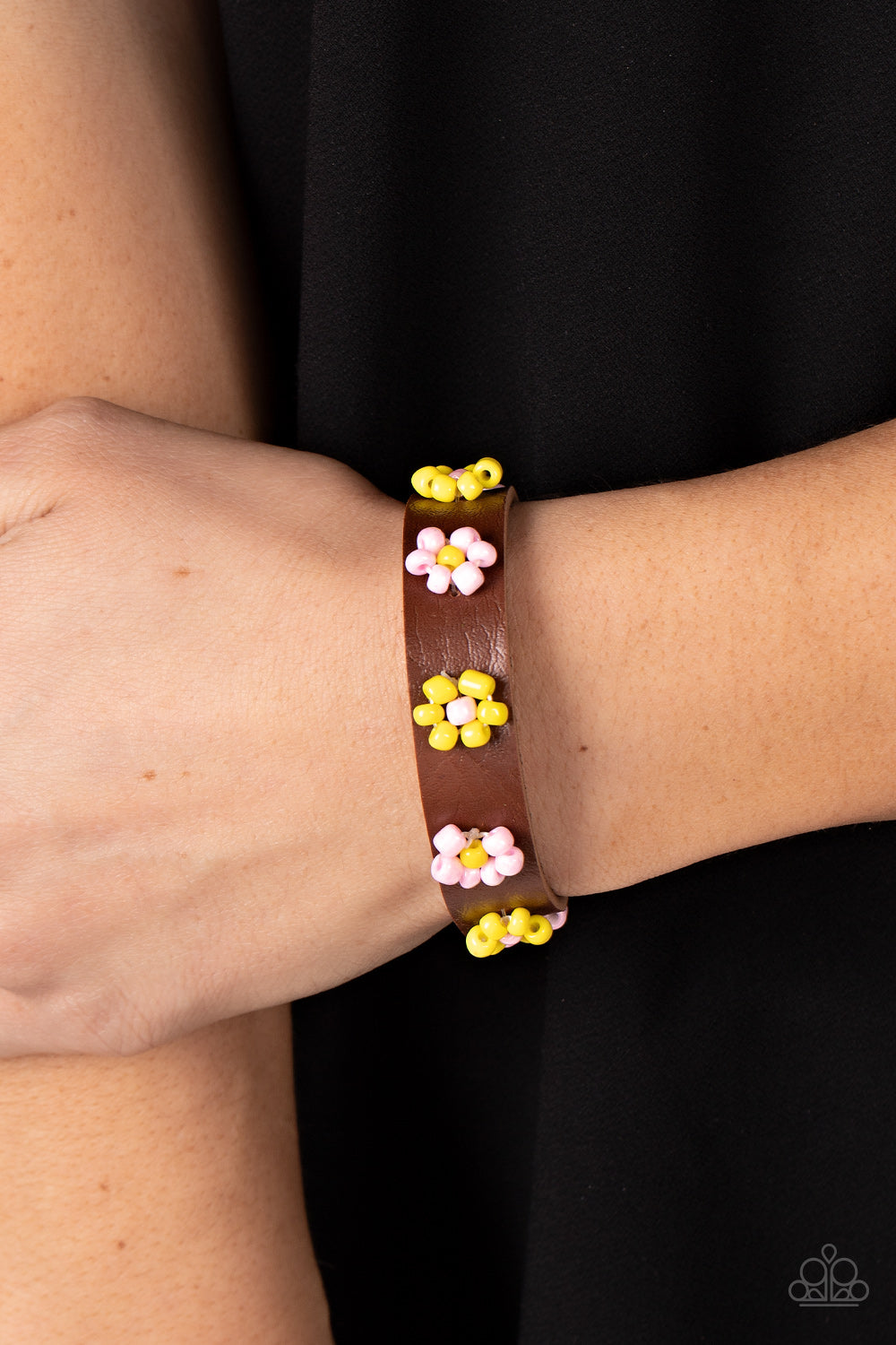Flowery Frontier - Pink Paparazzi Urban Bracelet