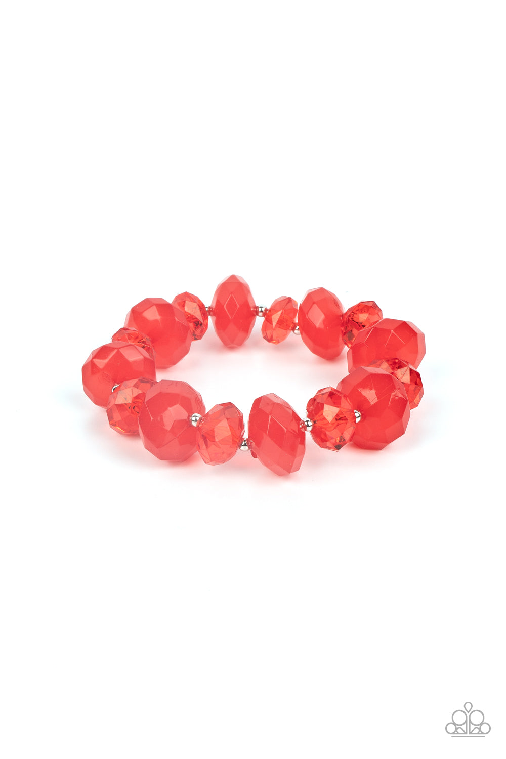 Keep GLOWING Forward - Red Paparazzi Bracelet