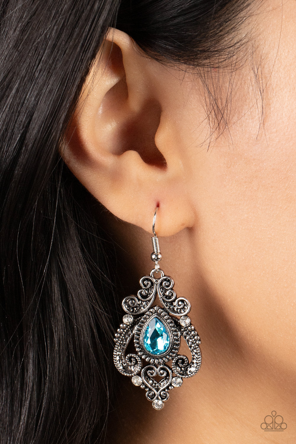Palace Perfection - Blue Paparazzi Earrings