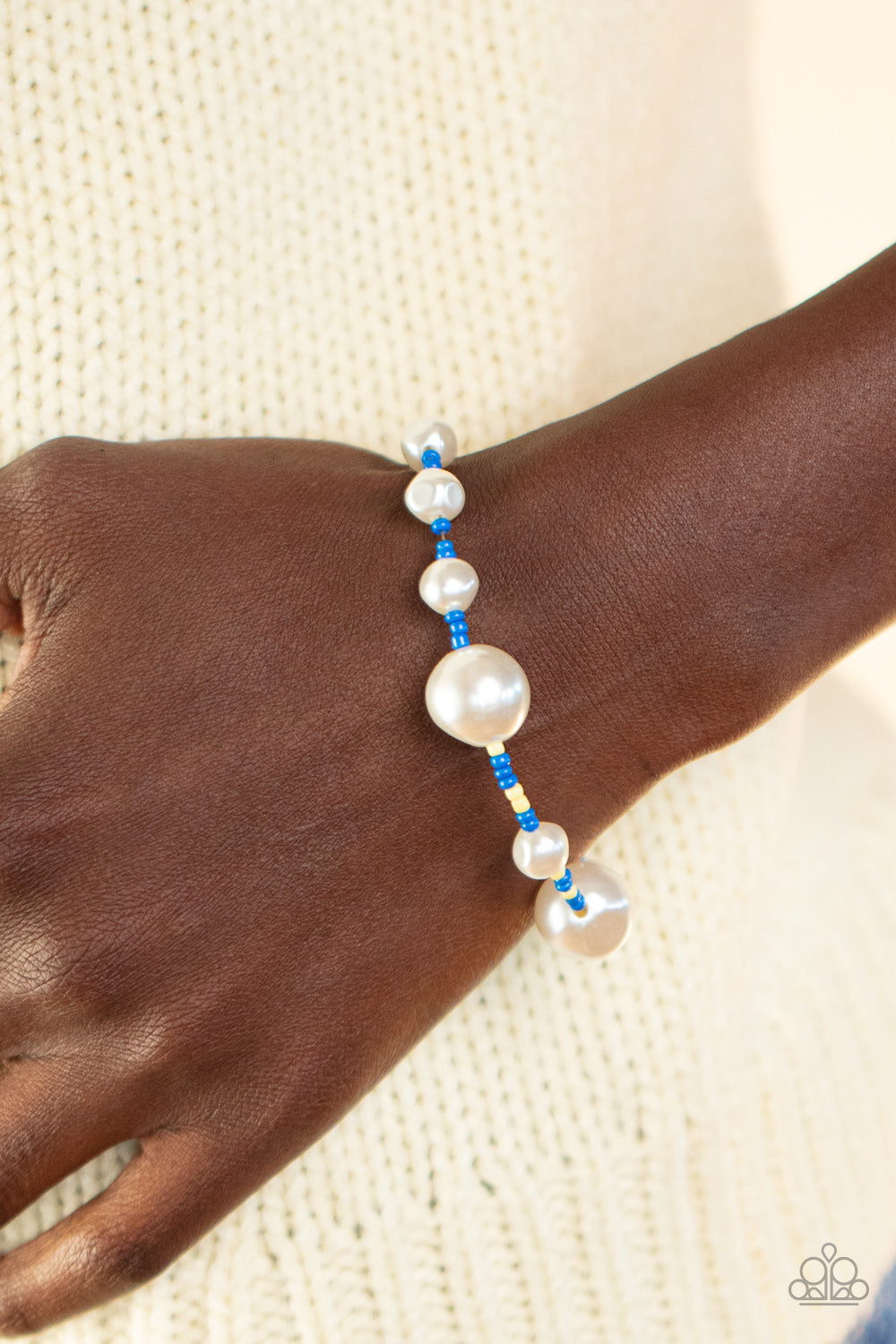 Contemporary Coastline - Blue Paparazzi Bracelet