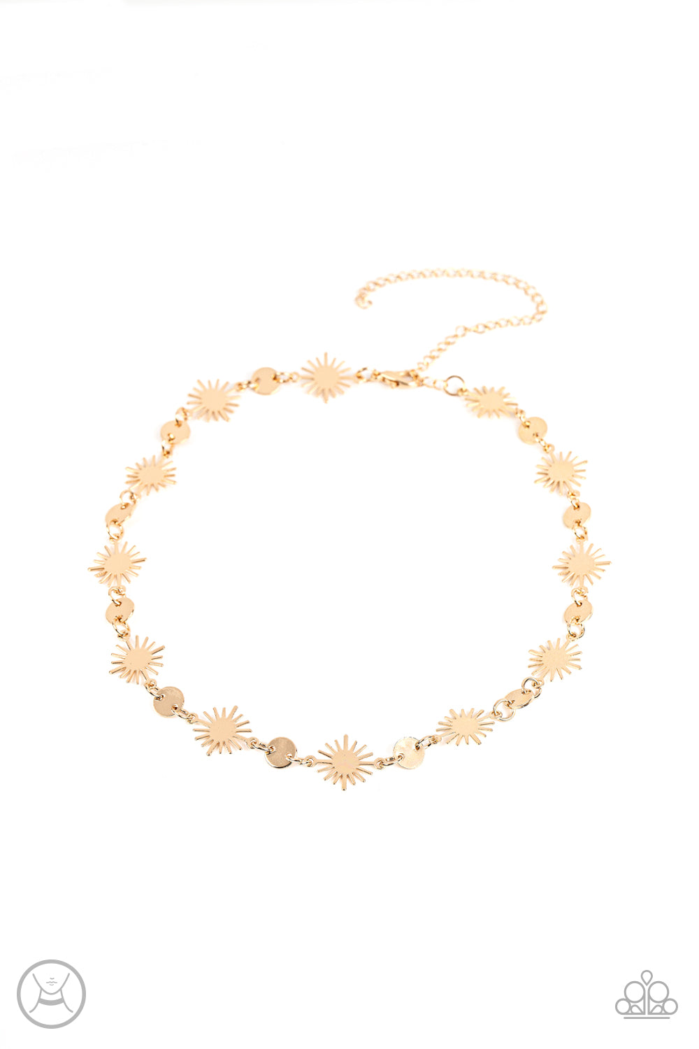 Astro Goddess - Gold Paparazzi Choker Necklace