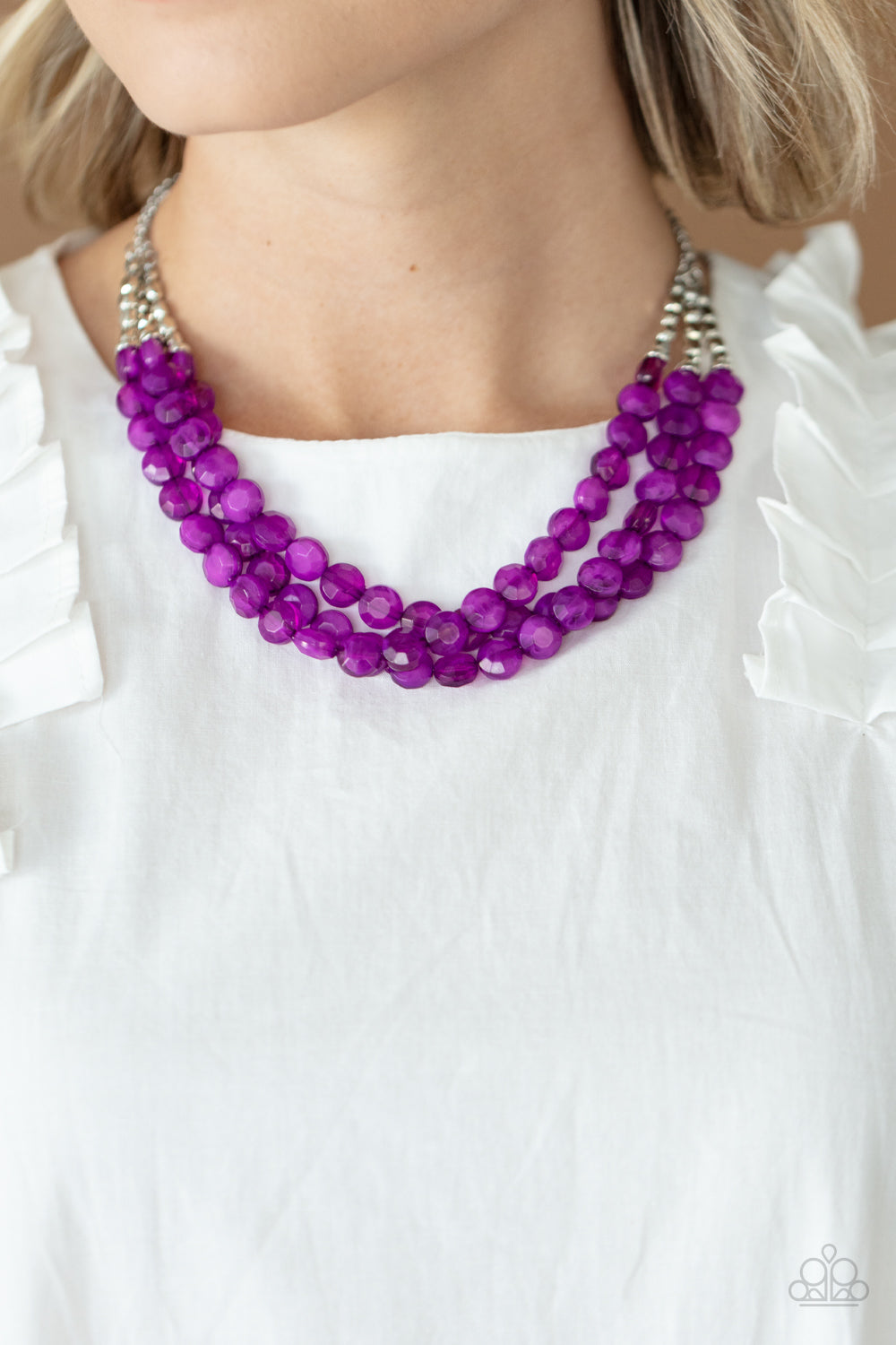 Pacific Picnic - Purple Paparazzi Necklace