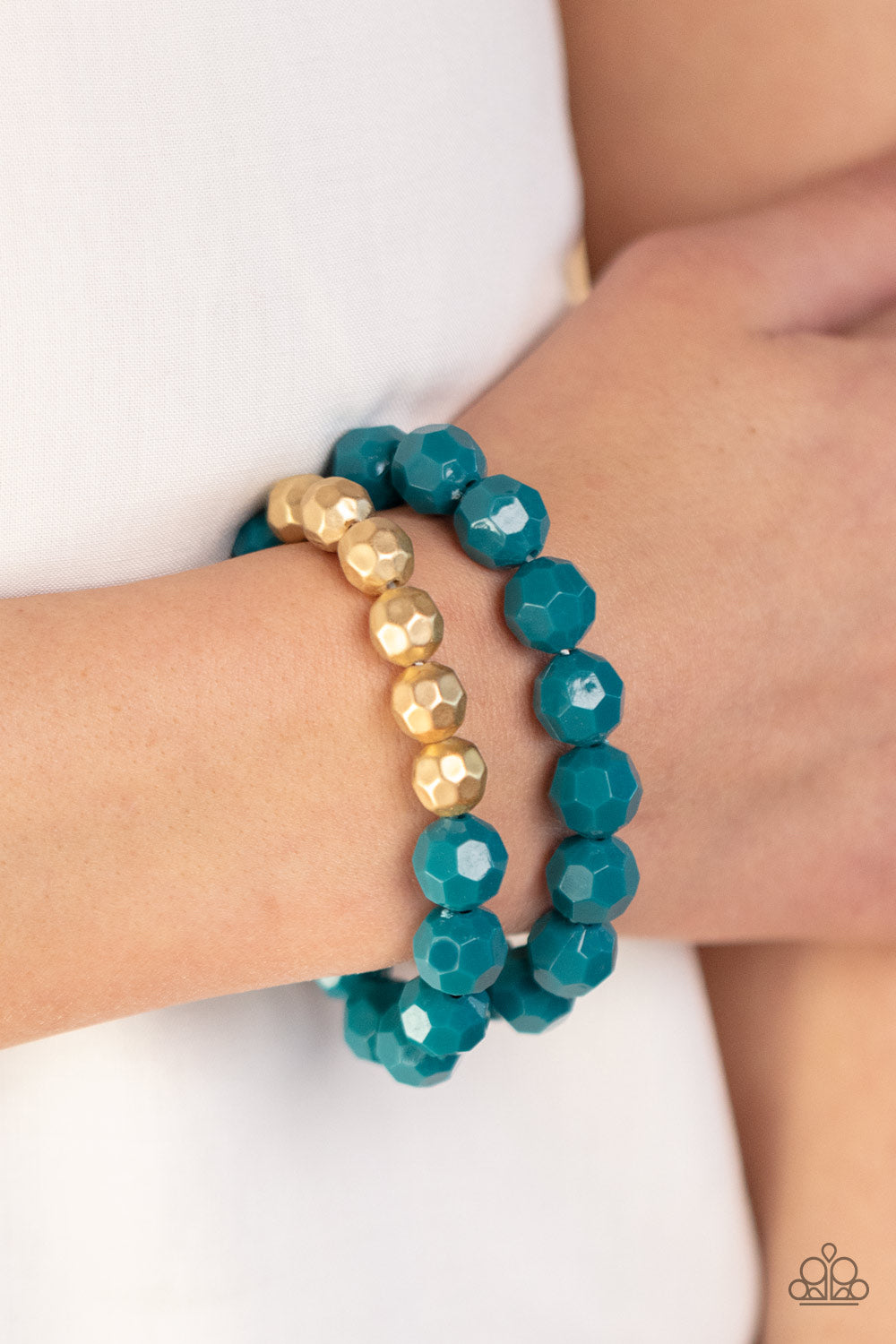 Grecian Glamour - Blue Paparazzi Bracelet