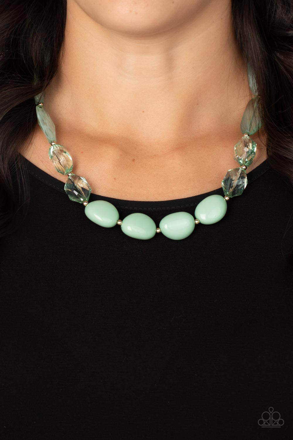 Private Paradise - Green Paparazzi Necklace