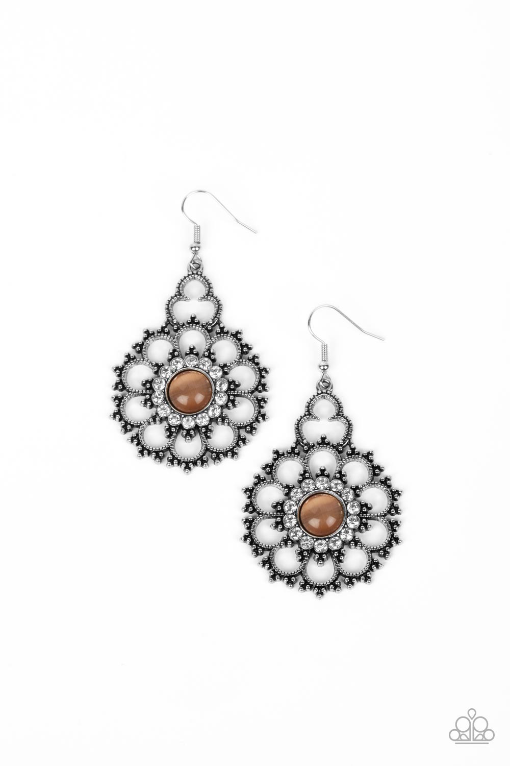 Floral Renaissance - Orange Paparazzi Earrings