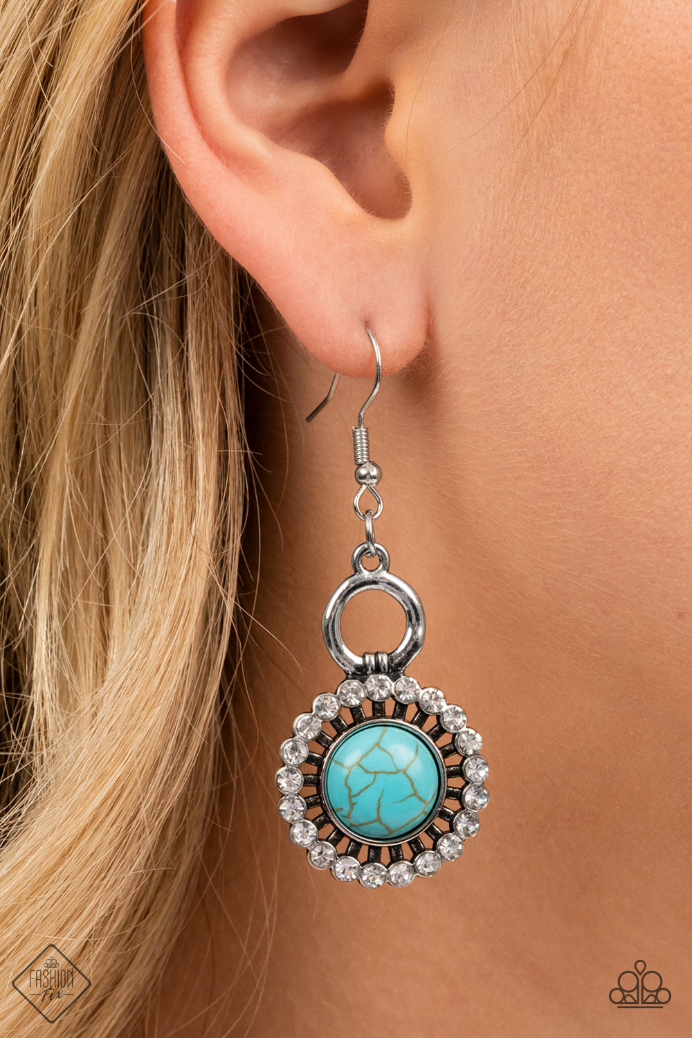 Mojave Mogul Blue Paparazzi Fashion Fix Earrings