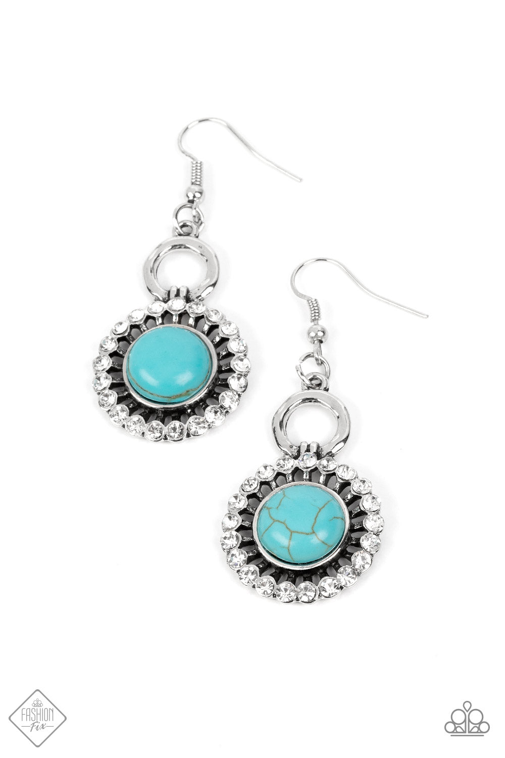 Mojave Mogul Blue Paparazzi Fashion Fix Earrings