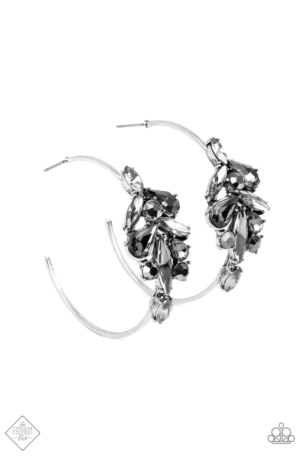 Arctic Attitude Silver Paparazzi Fashion Fix Earrings