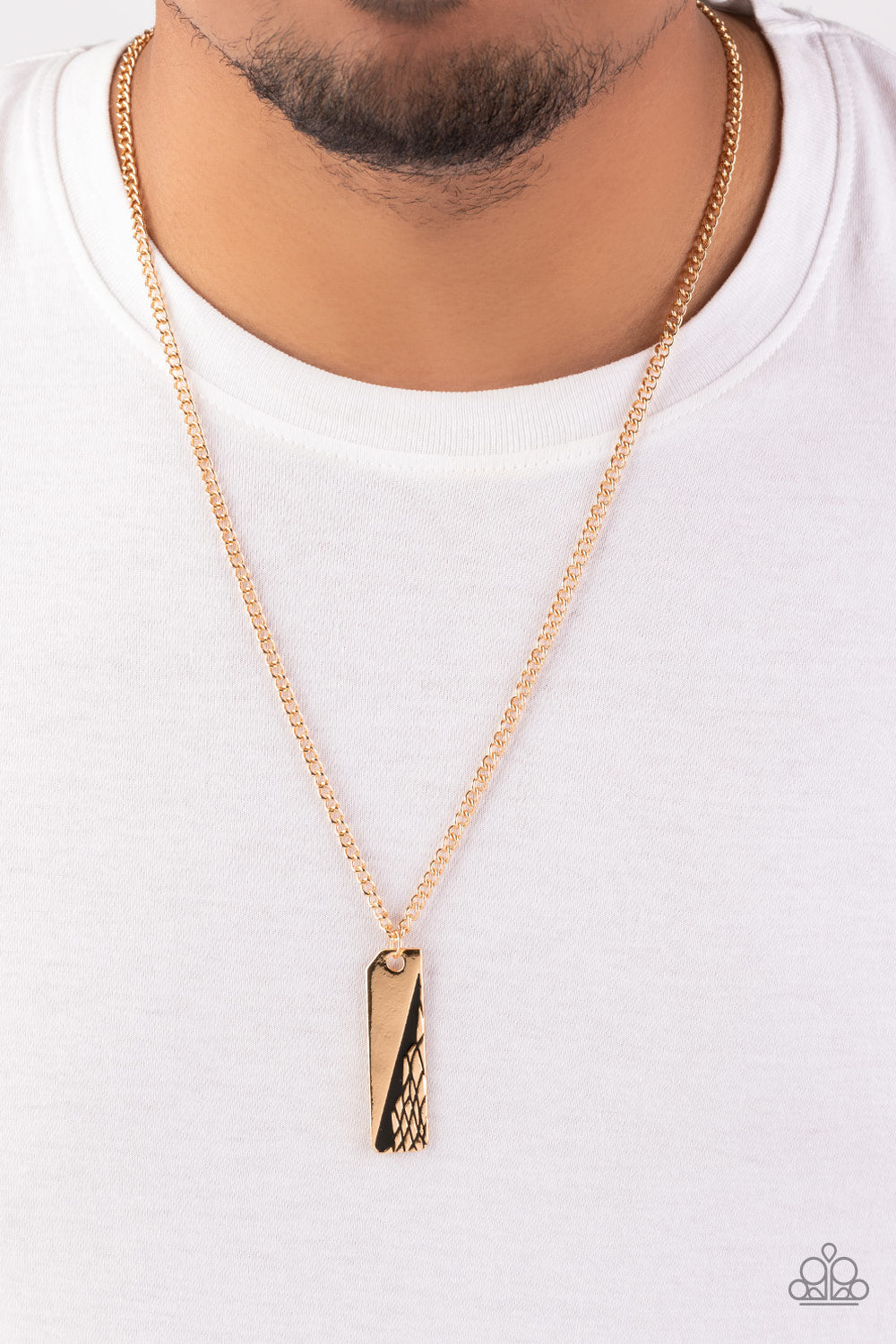 Tag Along - Gold Paparazzi Urban Necklace
