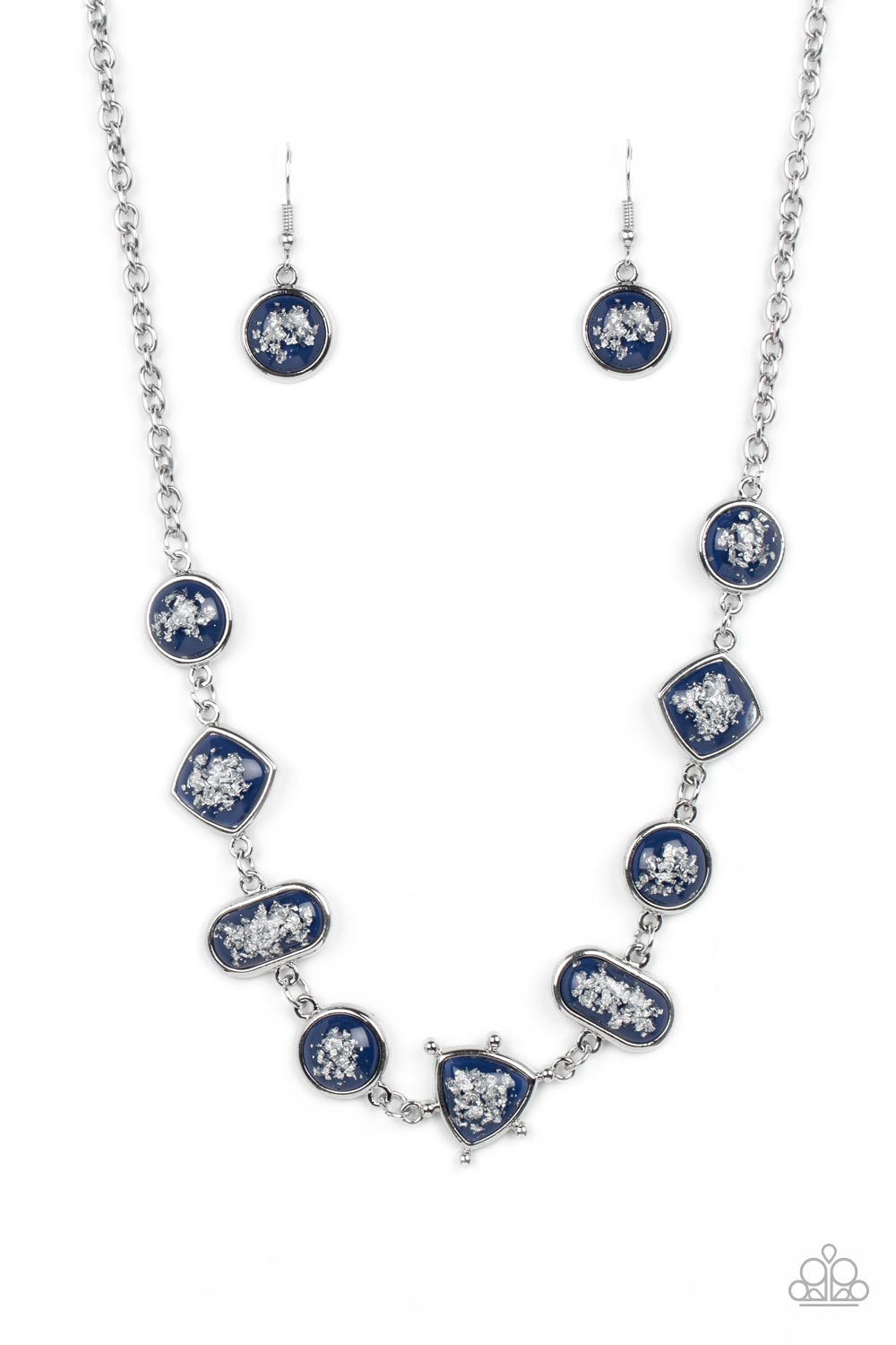 Fleek and Flecked - Blue Paparazzi Necklace