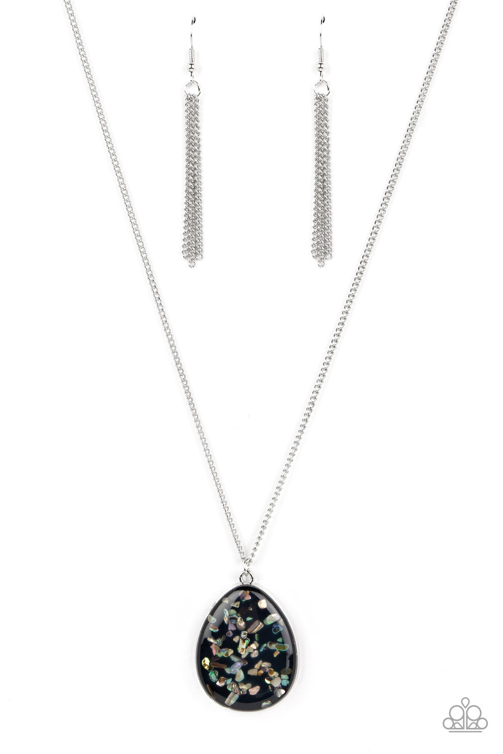 Shimmering Seafloors - Black Paparazzi Necklace