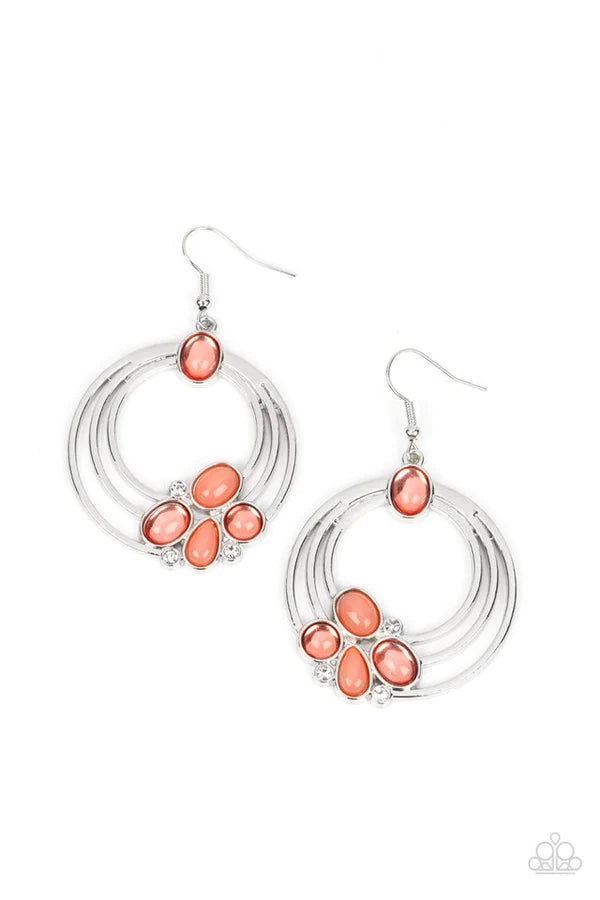 Dreamy Dewdrops Orange Paparazzi Earrings