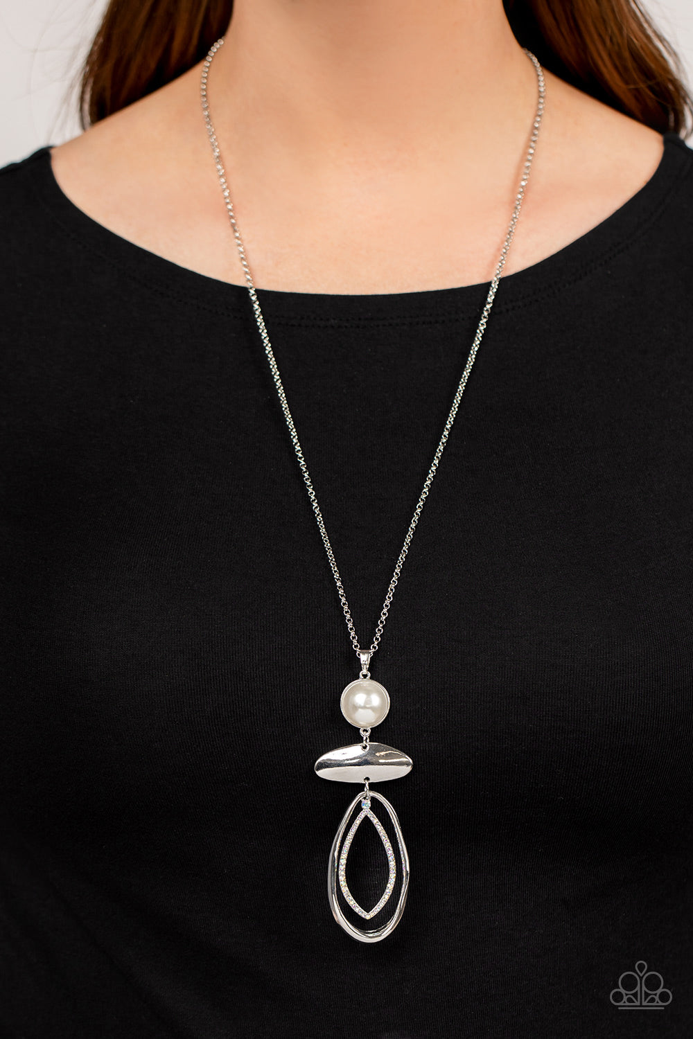 Modern Day Demure - White Paparazzi Necklace